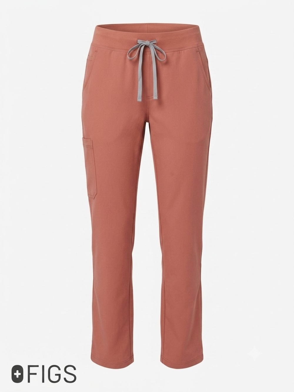 FIGS Livingston Scrub Pants Large Pink Medical Nursing Straight Leg Scrubs Sz L